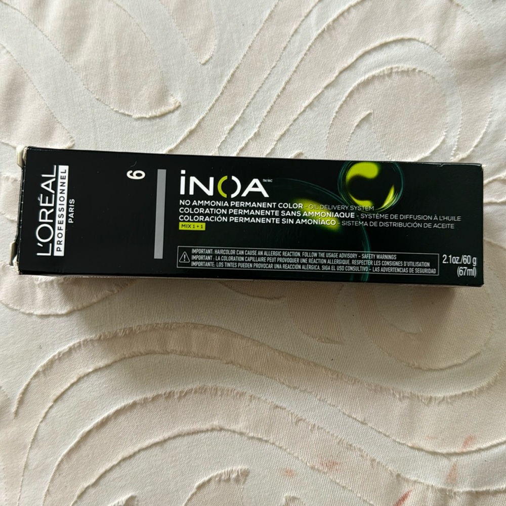 L’Oréal. Inoa. No ammonia permanent color 6N